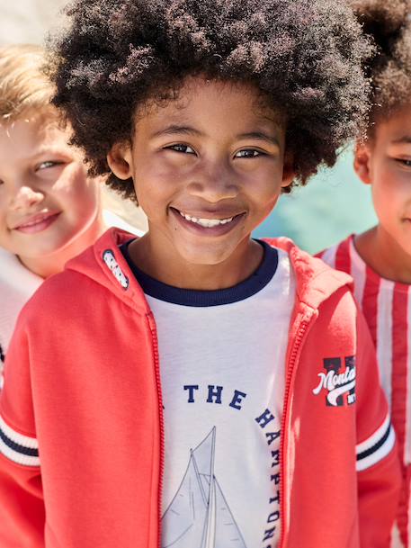 Sweat garçon motif placé rouge 7 - vertbaudet enfant 