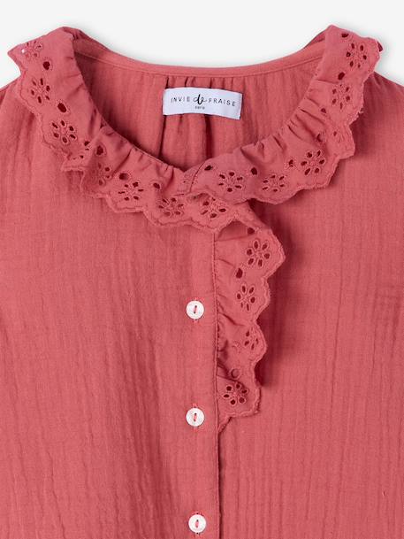 Chemise à volants fille Capsule mère-fille vieux rose 6 - vertbaudet enfant 