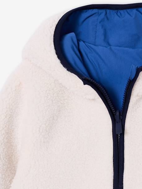 Blouson sherpa réversible bleu roi 5 - vertbaudet enfant 