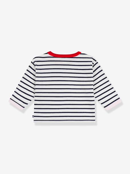 T-shirt bébé coton manches longues écru 3 - vertbaudet enfant 