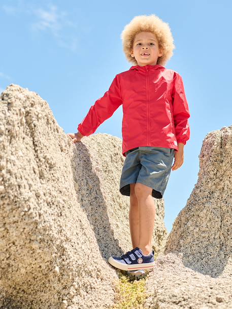 Blouson coupe-vent garçon rouge 6 - vertbaudet enfant 