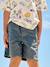 Bermuda garçon élastique bleu jean+jaune pastel+vert sapin 3 - vertbaudet enfant 