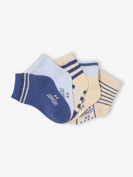 Lot de 5 paires de chaussettes bébé garçon bleu 2 - vertbaudet enfant 