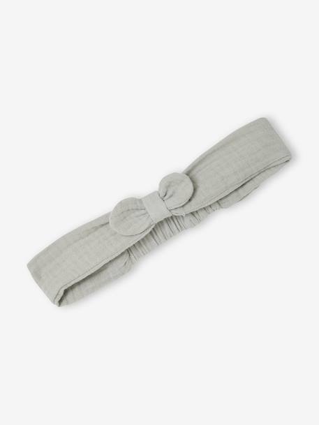Ensemble 3 pièces bébé fille coton vert sauge 5 - vertbaudet enfant 