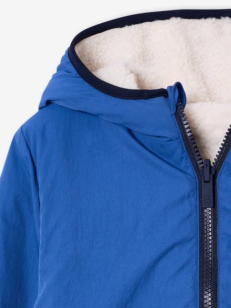Blouson sherpa réversible bleu roi 4 - vertbaudet enfant 