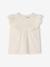 T-shirt broderie anglaise bébé fille écru+rose 1 - vertbaudet enfant 