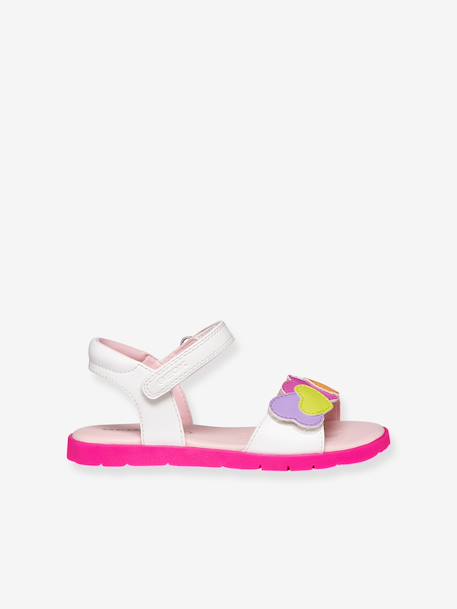 Sandales fille Joyfoot GEOX blanc+fuchsia 2 - vertbaudet enfant 