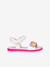 Sandales fille Joyfoot GEOX blanc+fuchsia 2 - vertbaudet enfant 