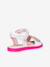 Sandales fille Joyfoot GEOX blanc+fuchsia 4 - vertbaudet enfant 