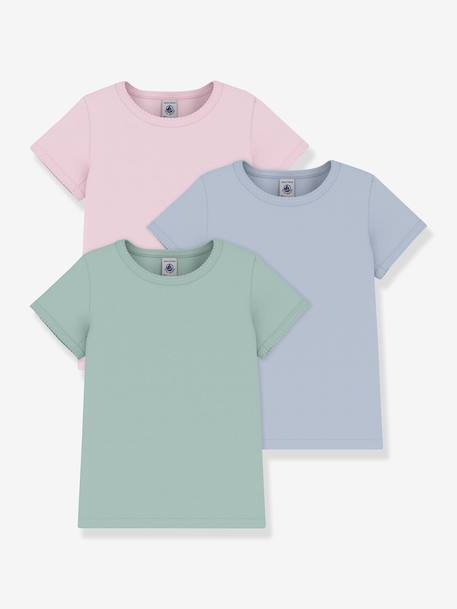 Lot 3 t-shirts Petit Bateau blanc 1 - vertbaudet enfant 