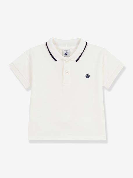 Polo bébé manches courtes coton blanc 1 - vertbaudet enfant 
