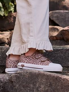 Chaussures-Baskets scratchées toile imprimée enfant collection maternelle