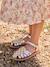 Sandales scratchées cuir enfant collection maternelle écru+or 8 - vertbaudet enfant 