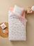 Parure housse de couette et taie d'oreiller NOEUDS avec coton recyclé rose imprimé 4 - vertbaudet enfant 
