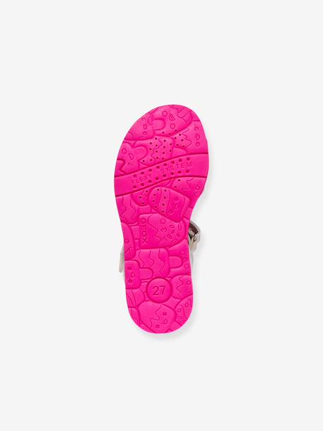 Sandales fille Joyfoot GEOX blanc+fuchsia 6 - vertbaudet enfant 