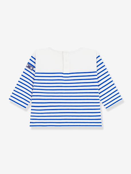 T-shirt marinière bébé manches longues blanc 3 - vertbaudet enfant 