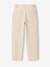 Pantalon twill coton et lin garçon taille ajustable écru 4 - vertbaudet enfant 