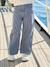 Pantalon large fille rayé rayé bleu 1 - vertbaudet enfant 