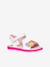 Sandales fille Joyfoot GEOX blanc+fuchsia 1 - vertbaudet enfant 