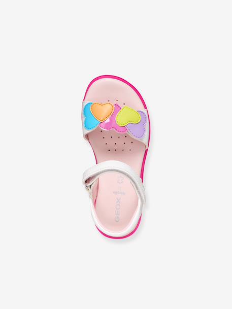 Sandales fille Joyfoot GEOX blanc+fuchsia 5 - vertbaudet enfant 