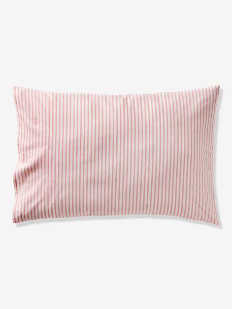 Parure housse de couette et taie d'oreiller NOEUDS avec coton recyclé rose imprimé 10 - vertbaudet enfant 