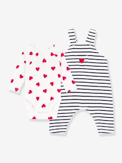 -Ensemble body salopette Petit Bateau