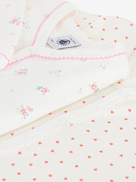 Lot 2 dors bien bébé coton Petit Bateau blanc 3 - vertbaudet enfant 