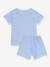 Pyjama court enfant coton rayé Petit Bateau bleu 3 - vertbaudet enfant 
