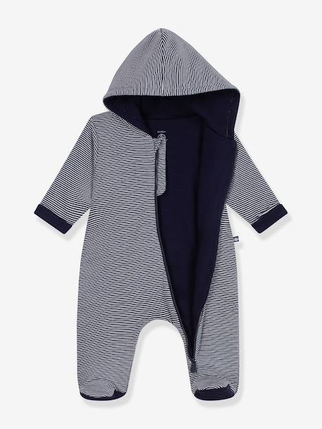 Combinaison bébé à capuche Peti Bateau marine 2 - vertbaudet enfant 