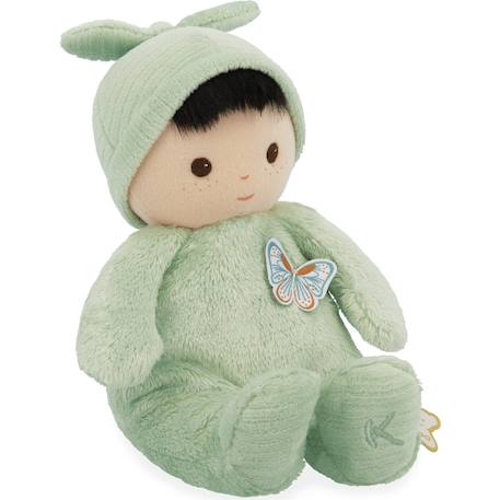 Poupée peluche souple bébé Jaune, marron, bleu+Vert d'eau, écru, bleu 7 - vertbaudet enfant 