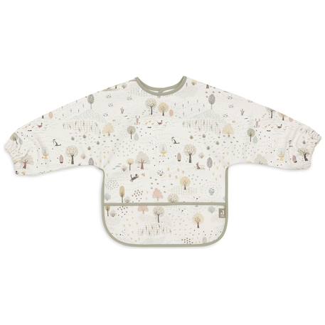 Bavoir à Manches Imperméable Bébé – Dès 6 Mois Ecru, vert, jaune 1 - vertbaudet enfant 