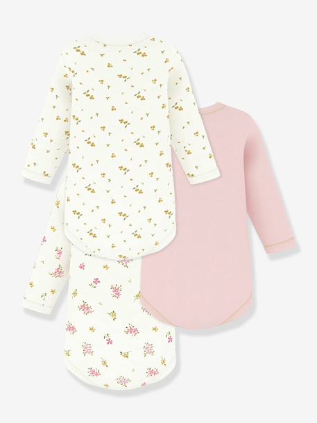 Lot de 3 bodies manches longues bébé blanc 2 - vertbaudet enfant 