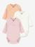 Lot 3 bodies croisés bébé Petit Bateau vert sauge 1 - vertbaudet enfant 