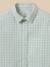 Chemise à carreaux tattersall garçon Carreaux bleu/vert 2 - vertbaudet enfant 