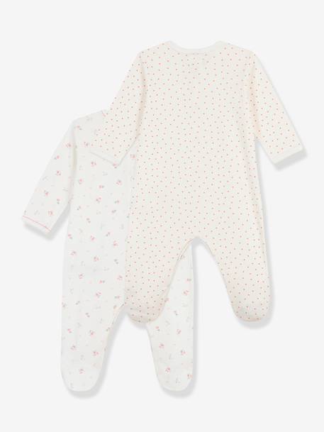 Lot 2 dors bien bébé coton Petit Bateau blanc 2 - vertbaudet enfant 