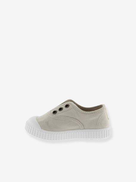 Baskets enfant Inglesa 106627 VICTORIA beige+rose pêche+vert d'eau 3 - vertbaudet enfant 