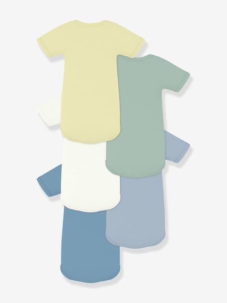 Lot 5 bodies coton Petit Bateau blanc 2 - vertbaudet enfant 