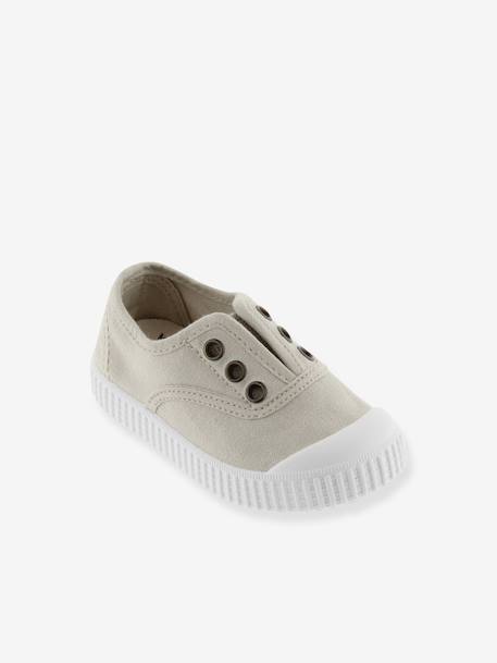 Baskets enfant Inglesa 106627 VICTORIA beige+rose pêche+vert d'eau 1 - vertbaudet enfant 