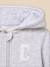 Hoodie zippé  bébé - coton biologique Gris chine clair 2 - vertbaudet enfant 