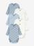 Lot de 5 bodies croisés manches longues bébé blanc 1 - vertbaudet enfant 