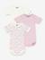 Lot 3 bodies manches courtes bébé blanc 1 - vertbaudet enfant 