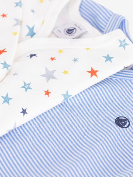 Lot 2 pyjamas bébé en coton blanc 3 - vertbaudet enfant 