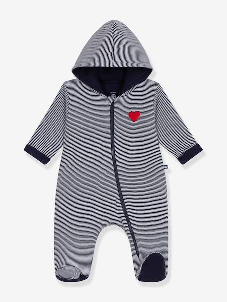 Combinaison bébé à capuche Peti Bateau marine 1 - vertbaudet enfant 