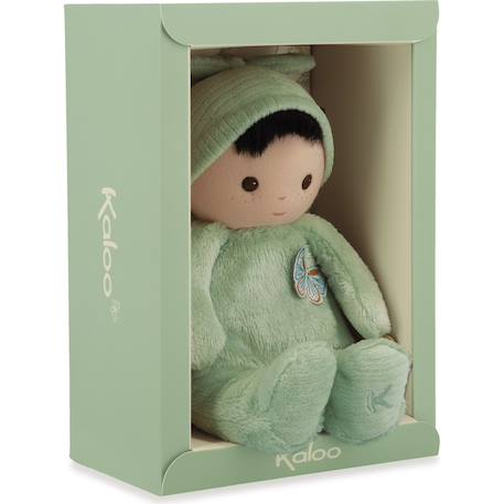 Poupée peluche souple bébé Jaune, marron, bleu+Vert d'eau, écru, bleu 12 - vertbaudet enfant 