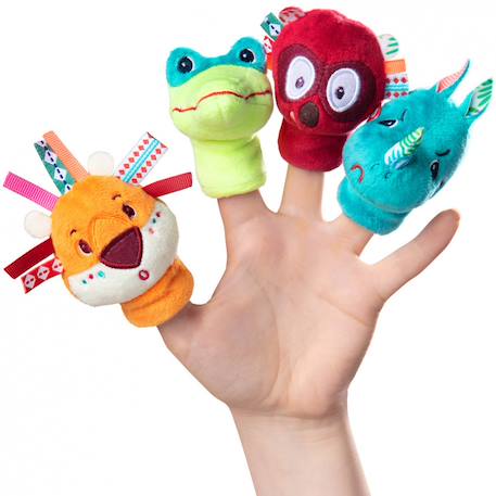 Jeu de Marionnettes à Doigts – Donnez vie aux personnages ! Turquoise, orange, vert 1 - vertbaudet enfant 