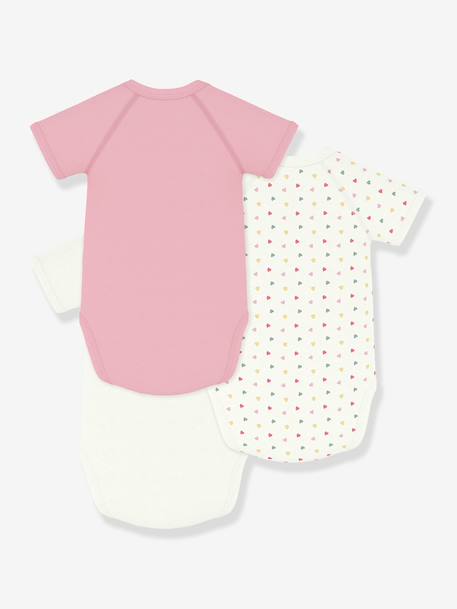 Lot de 3 bodies croisés bébé blanc 2 - vertbaudet enfant 