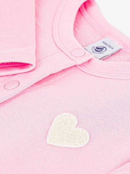 Cardigan enfant coton uni Petit Bateau rose 4 - vertbaudet enfant 