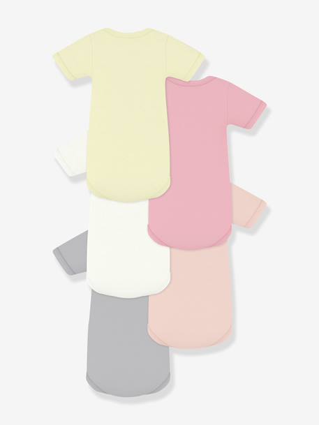 Lot de 5 bodies manches courtes bébé blanc 2 - vertbaudet enfant 