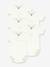 Lot 5 bodies croisés bébé coton Petit Bateau blanc 1 - vertbaudet enfant 