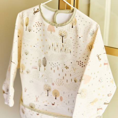 Bavoir à Manches Imperméable Bébé – Dès 6 Mois Ecru, vert, jaune 4 - vertbaudet enfant 